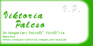 viktoria palcso business card